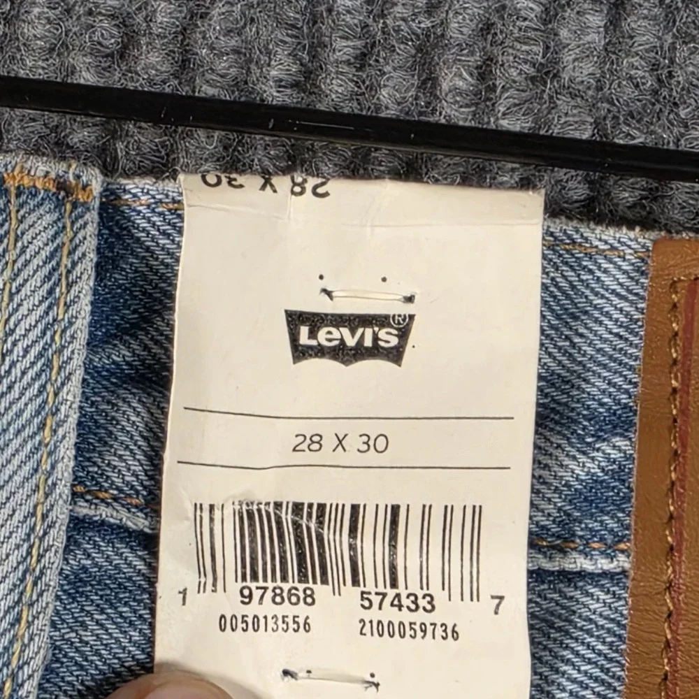 Levis 501 Original Fit Light Blue Distressed Patchwork Boro Jeans 28x30 NWT Mens